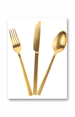 cutlery set isolated