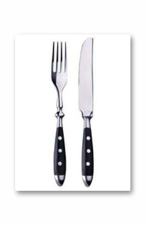 knife and fork, isolated