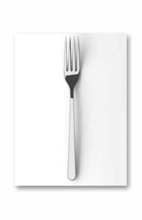 Silver fork on a table