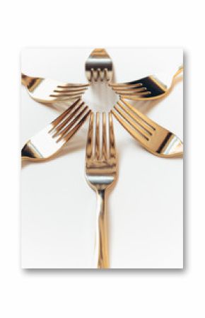 Golden cutlery