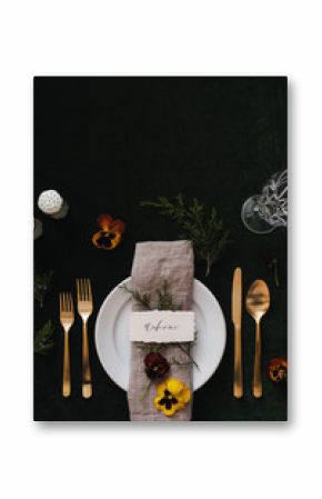 holiday place setting