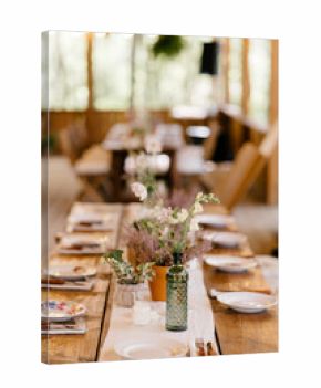 rustic style table decor