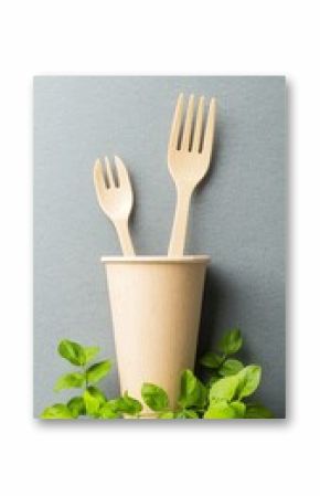 Sustainable Takeaway Set with Bamboo Cup and Utensils
