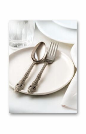 High-quality decorative cutlery set, featuring a classic design, ideal for formal dining, events, or restaurant settings.