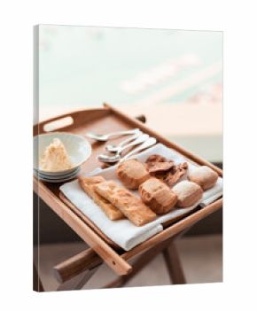 Delicious Bread and Homemade Butter Served by the Seaside