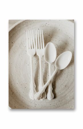 White cutlery