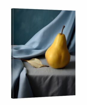 Pears on a wooden background