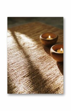 Open book with candles still life