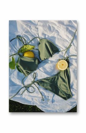 Summer Bikini Flat Lay 