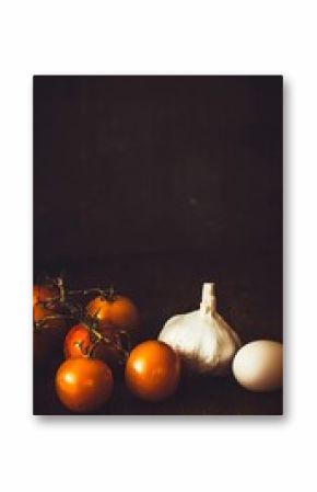 Rustic ingredients for a home cooked meal