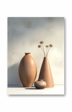 Wabi-Sabi Vases in Interior Still Life – Minimalist Beauty and Natural Imperfection, simplicity, imperfection, and organic beauty