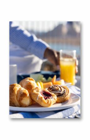 Breakfast outdoors