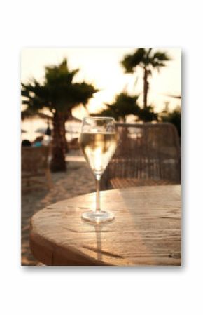 A glass of white wine