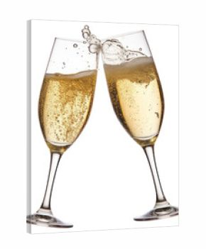 PNG Champange glass splashing cocktail.