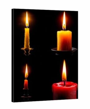 Radiant Candle Glow: A Warm Embrace