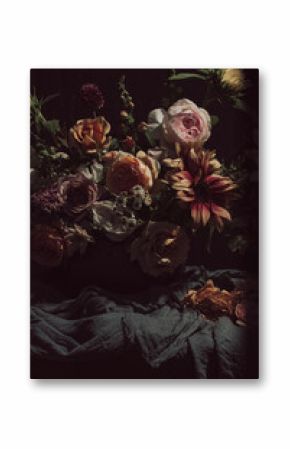 moody floral still life 