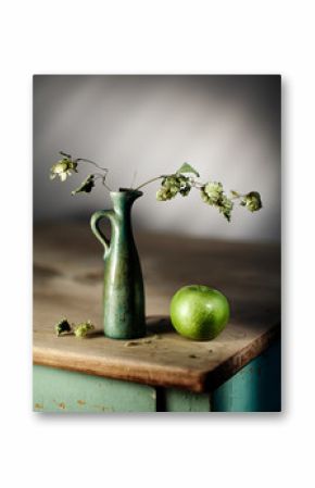 Still Life with Green Apple