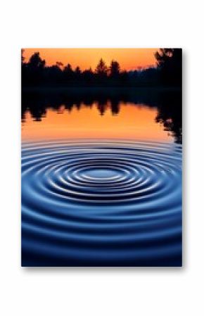 Ripples on Water Sunset