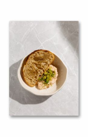 Fish pate with bruschetta