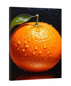 Orange with water droplets (1)