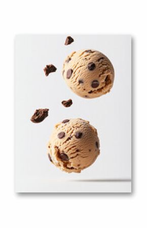delicious cookie dough ice cream with chocolate chips