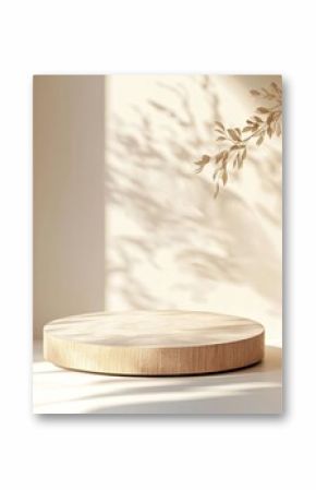 Natural Wood Podium Display