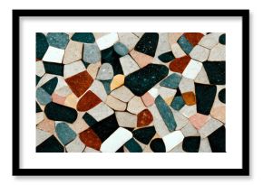 Colorful stony mosaic background