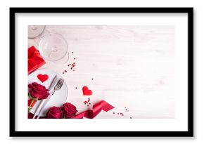 Valentine's Day table setting