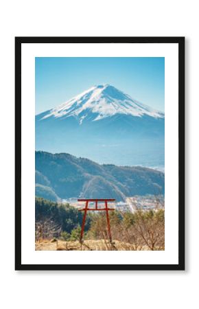 Tenku no Torii with Mount Fuji View, Kawaguchiko Lake, Japan