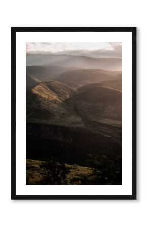 Kauai Waimea Canyon State Park, View of the Napali Coast during sunrise