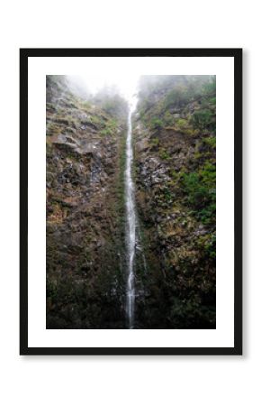exotic waterfall in madeira