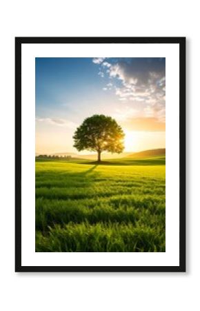 green tree symbolizing environmental conservation and sustainability