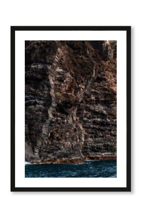 Napali Coast of Kauai, Hawaii. Cliffs on the western coast of Kauai.