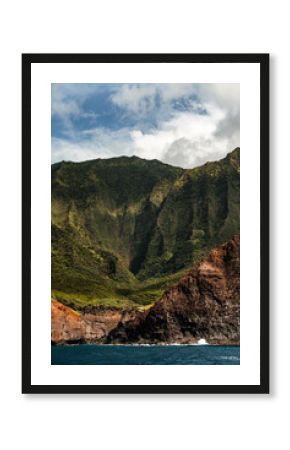 Napali Coast of Kauai, Hawaii. Cliffs on the western coast of Kauai.