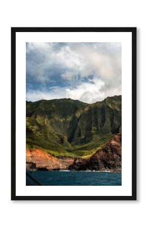 Napali Coast of Kauai, Hawaii. Cliffs on the western coast of Kauai.