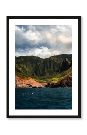 Napali Coast of Kauai, Hawaii. Cliffs on the western coast of Kauai.
