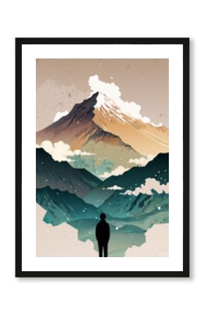 silhouette of a man