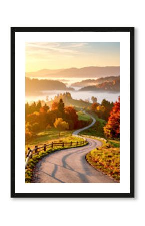 Schöne Landschaft im Herbst 