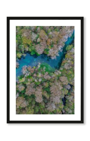 Looking down on the Blue Waters of Florida