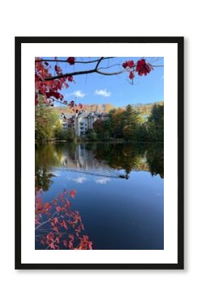 Mont Tremblant Ski Resort (commonly referred to as Tremblant) in autumn