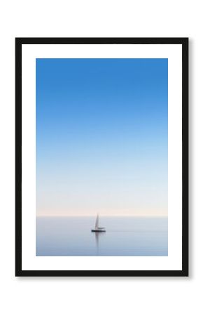 Sailboat ocean outdoors horizon.