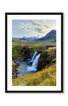 Kirkjufell Mountain and Kirkjufellsfoss Waterfall, Snæfellsnes Peninsula, West Iceland