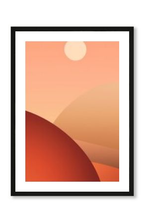 Minimal wallpaper graphics sunset nature.
