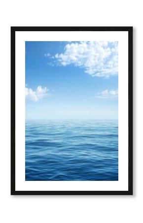 Tranquil Ocean View Under a Vast Blue Sky