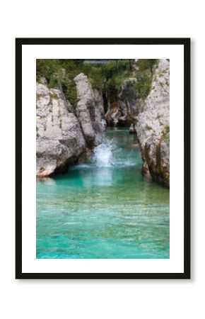 Man diving into the Soca river