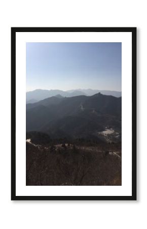view from the mountain to the great wall