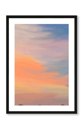 Sunset mobile wallpaper, minimal pastel design