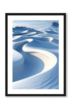Vast Undulating Snow Covered Landscape