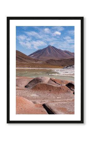 Piedras Rojas - Atacama - Chile: Photography highlighting the red stone volcanic formations
