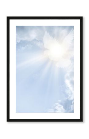 Bright light from cloudy sky